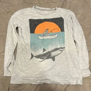 Grey Long Sleeve Great White Shirt